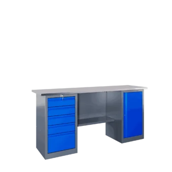 Стол-верстак универсальный, двухтумбовый, ВхШхГ 855x1800x500, SLF 181.57.2
